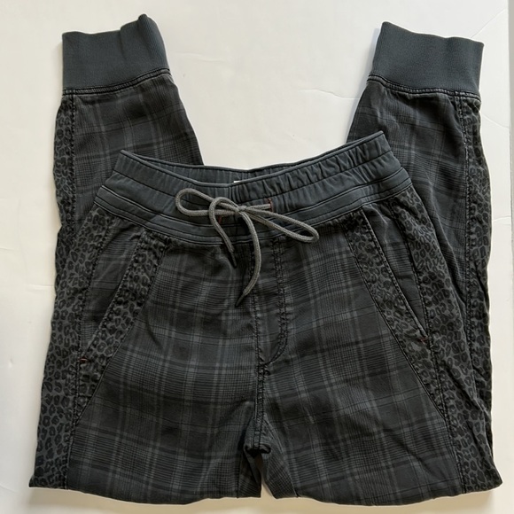 ANTHROPOLOGIE Kalli Plaid Leopard
Print Drawstring Jogger Pants Sz XS - Picture 5 of 12